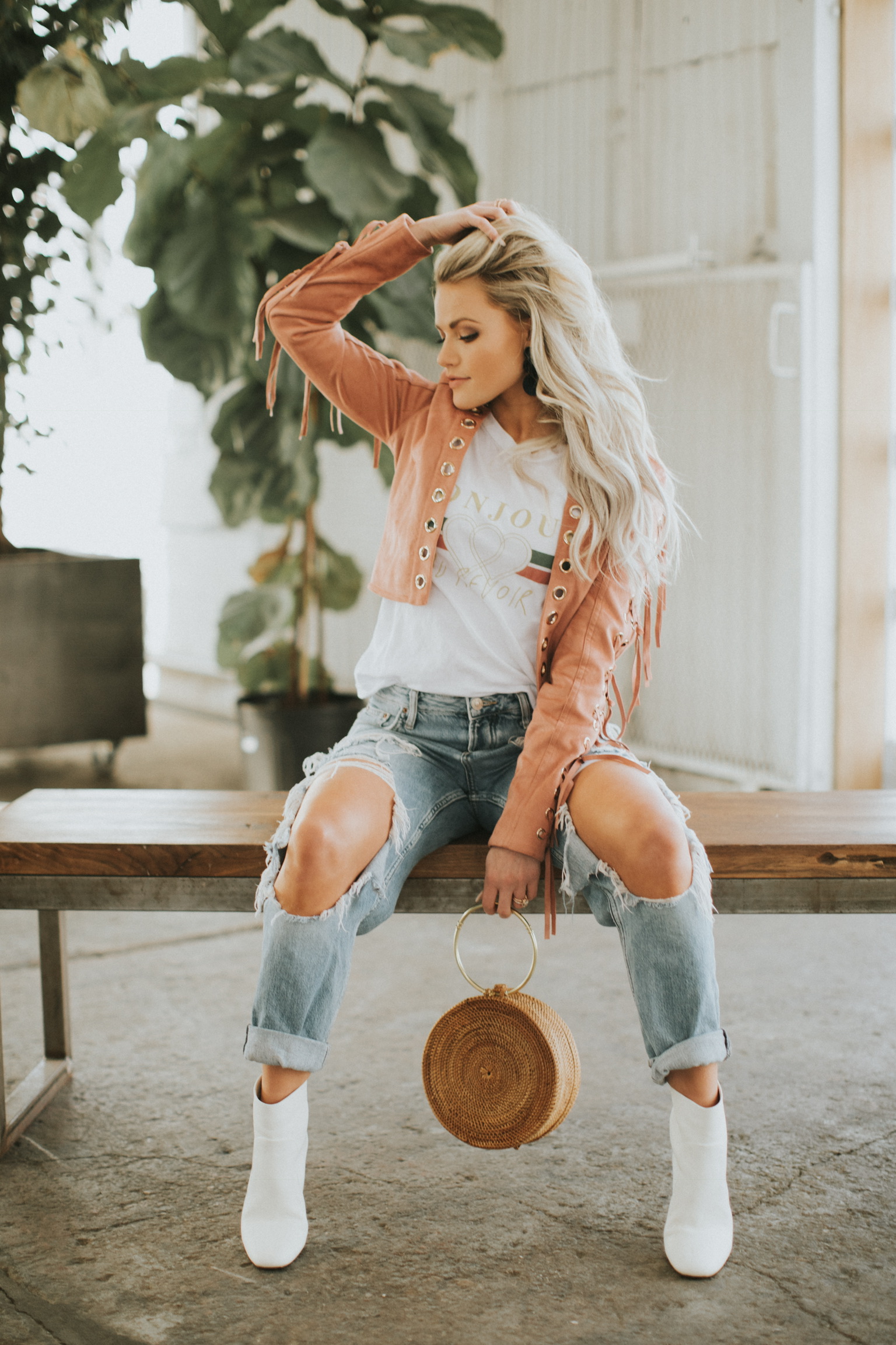 Shop the Look How to Style White Boots Witney Carson